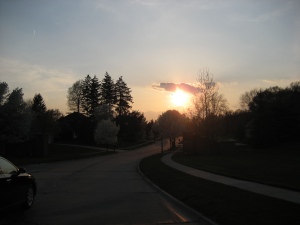 Sunset in The Steeplechase, Munroe Falls, Ohio